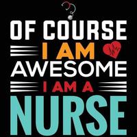 The best nurse t-shirt design vector