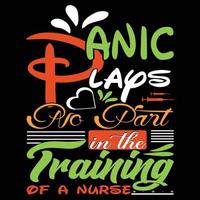 The best nurse t-shirt design vector