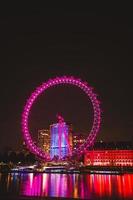 London eye at night photo