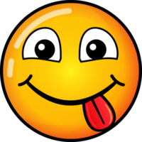 Emoticon-Illustration mit transparentem Hintergrund png