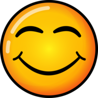 Emoticon illustration with transparent background png