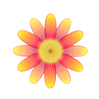 färgglad blomma illustration png