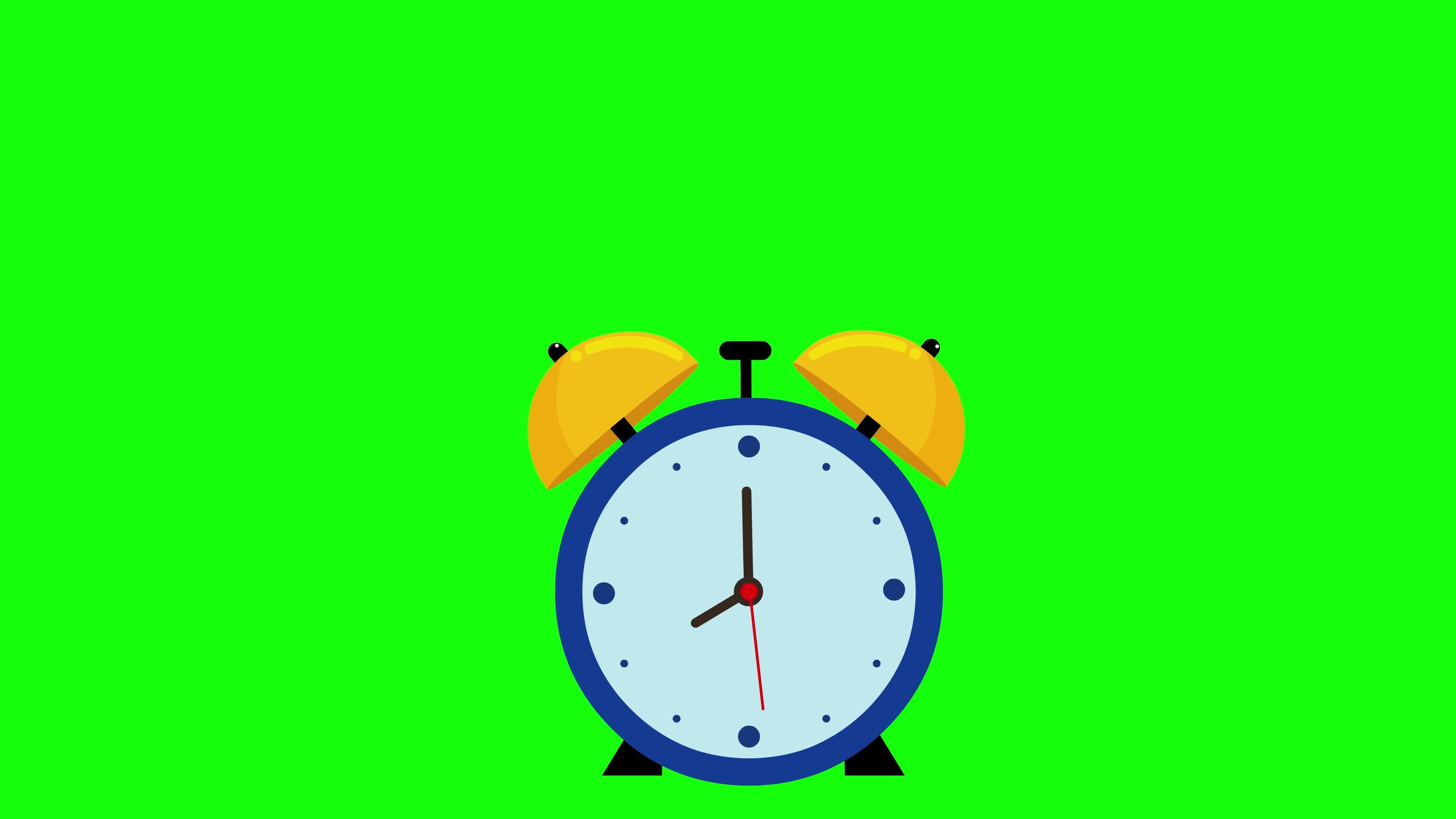 Alam clock animation green screen 4k 11361806 Stock Video at Vecteezy