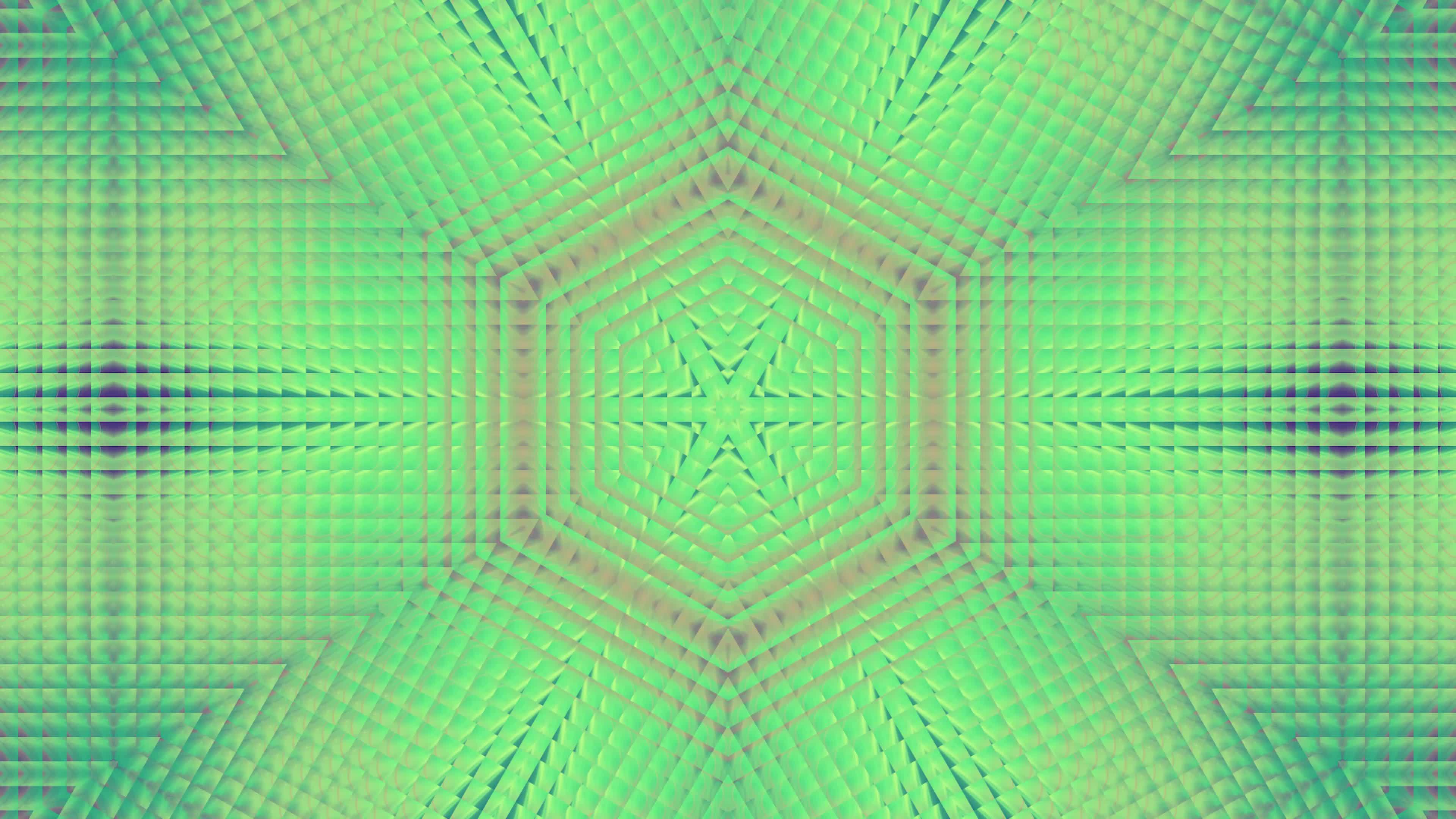 Abstract green glowing background kaleidoscope. 11361908 Stock Video at