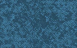 Grunge Vector Texture. Distress Background. Scratched, Cross Line Pattern, Vintage Effect with Mate Blue Color