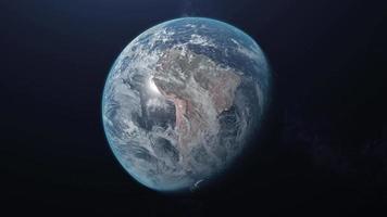 Planet Earth seen from space video