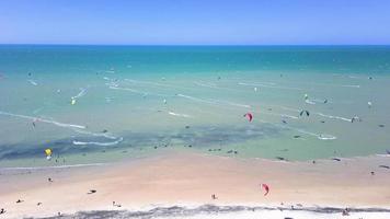 Aerial footage of the beach video