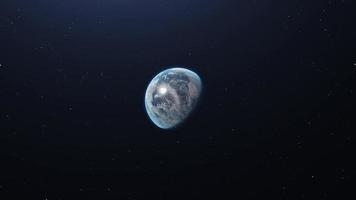 planeet aarde gezien van ruimte