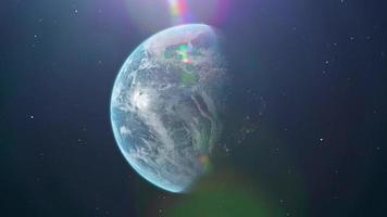 planeta tierra visto desde el espacio video