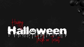 Happy Halloween Scary Skulls Falling, Dynamic 3D Rendering, Chroma Key, Luma Matte video