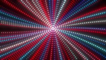 animierter Partikeltunnel, digitales Big-Data-Tunnelquadrat mit futuristischem, glitzernden Partikeltunnel, glänzende Hintergrundpartikel, leuchtende Strahlen des Hyperraums, quadratischer Tunnelpartikelhintergrund video