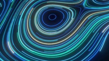 High tech abstract curve background, Motion of digital data flow. Futuristic Particles digital Landscape wave, Abstract digital particle wave background, Particle lines turbulence video