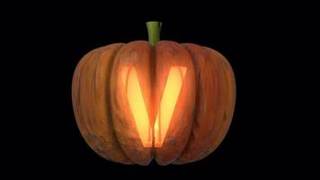 Pumpkin Light lantern typeface loop the character V video