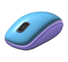 vista frontal renderizada em 3d do mouse realista png