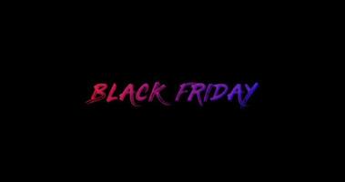 svart fredag med svart bakgrund animering för svart fredag video
