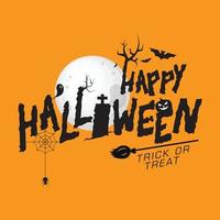 Happy halloween party background - Vector illustration