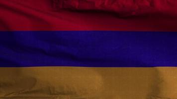 fundo de loop de bandeira da armênia 4k video