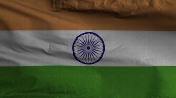 fondo de bucle de bandera india 4k video