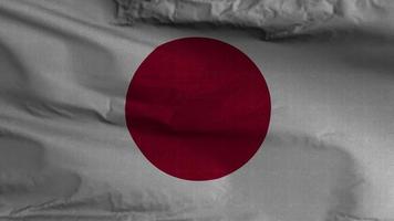 fundo de loop de bandeira do japão 4k video