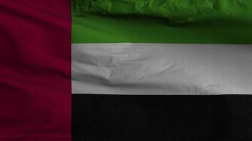 fondo de bucle de bandera de emiratos árabes unidos 4k video