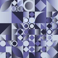 Geometric pattern, circle, triangle, square, leaves, Bauhaus style. Abstraction, monochromatic concept. photo