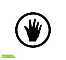 touch icon vector design template