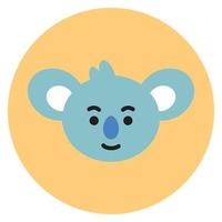 Icon Koya in color mate style vector