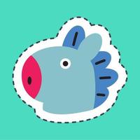 Icon Mang Character. A cute face cartoon. Suitable for smartphone wallpaper, prints, poster, flyers, greeting card, ect. vector