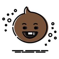 Icon Shooky Character. A cute face cartoon. Suitable for smartphone wallpaper, prints, poster, flyers, greeting card, ect. vector