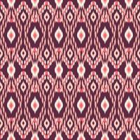 Ikat Seamless Pattern. Geometric ethnic oriental ikat. Design for fabric, background, carpet, wallpaper, clothing, wrapping, Batik. Embroidery style. Vector illustration.