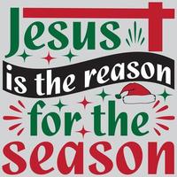 Jesus is the reason for the season vector