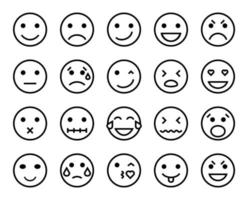 Set of emoji icons, Set of emoji collection in black color, Design elements for your projects. Vector illustration, emoji icon, emoji, Set of emoji icon collection , emoji icon illustration, emoji