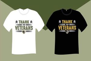 Thank You Veterans T Shirt Design vector