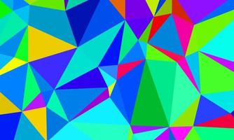 fondo geométrico abstracto que consiste en polígonos triangulares multicolores vector