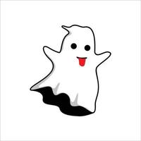 cute ghost. vector illustration. spooky character.