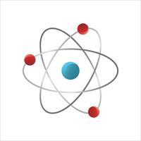 atom icon vector illustration. molecule sign and symbol.