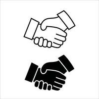 hand shake icon vector illustration. agreement sign and symbol.