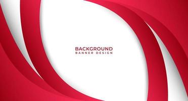 Elegant Banner Background Design In Red Color For Flyer, Business Presentation and Design Promotion vector