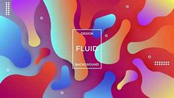Abstract Colorful Fluid Background For Banner, Website Backdrop, Flyer, Design Promotion And Business Presentation vector
