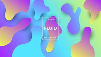 Abstract Colorful Fluid Background For Banner, Website Backdrop, Flyer, Design Promotion And Business Presentation vector