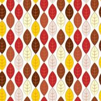Seamless autumn pattern with leaves. Repeated texture with warm colours for the fall season. Autumn print with foliage. Natural background. vector