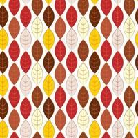 Seamless autumn pattern with leaves. Repeated texture with warm colours for the fall season. Autumn print with foliage. Natural background. vector