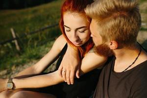 Photo of a couple in the mountains