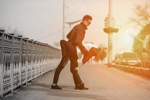 Young beautiful couple photo