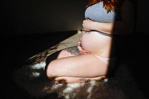 pregnant young woman photo