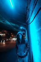 Man under the bridge photo