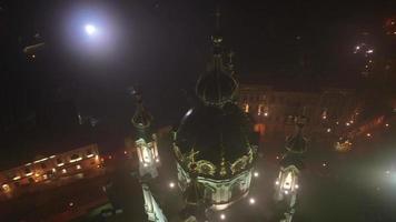 Night view of the city Odessa video