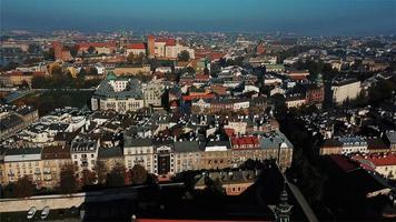 Aerial View of Krakow, Wawel, Royal Castle, Poland, photo