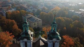 vista aérea de cracovia, wawel, castillo real, polonia, foto