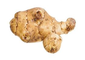 ripe tuber of jerusalem artichoke isolated photo